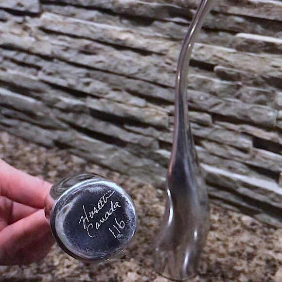 Pretty Collectible Recycled Aluminum goose/crane figurines Vintage Hoselton - Picture 12 of 12